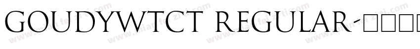 GoudyWtcT Regular字体转换